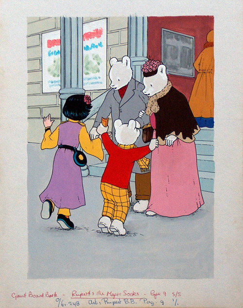 Rupert and His Magic Socks page 9 (Original) by Rupert Bear at The Illustration Art Gallery