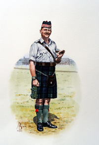 Military Uniforms - Regimental Sgt Major, Argyll & Sutherland Highlanders (Original) (Signed) Military Uniforms - Regimental Sgt Major, Argyll & Sutherland Highlanders (Original) (Signed)