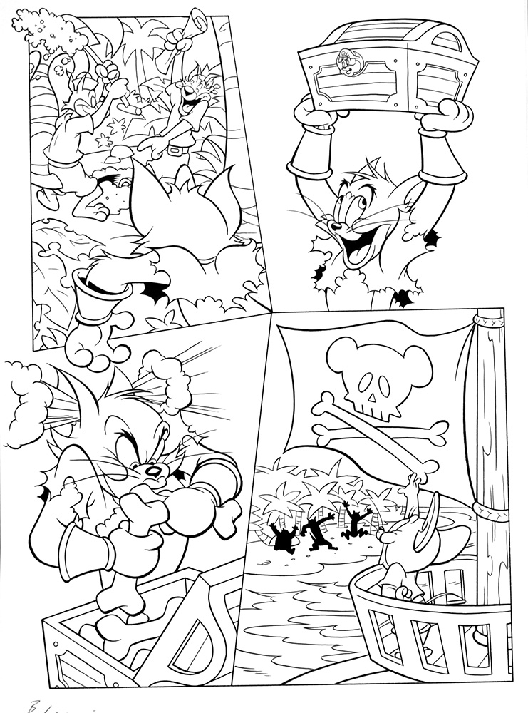Tom and Jerry page 3 (Original) (Signed) art by Tom and Jerry (Bambos) at The Illustration Art Gallery