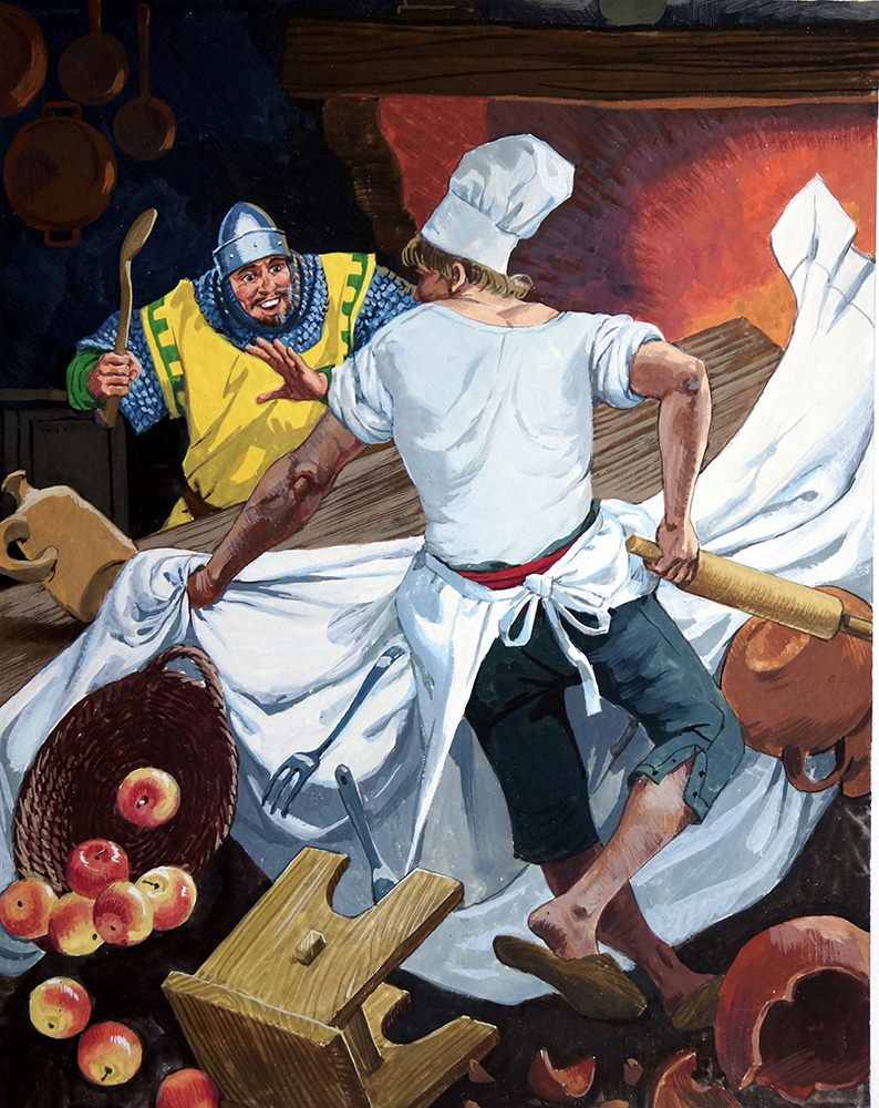 Trouble in the Kitchen (Original) art by Robin Hood (Baraldi) at The Illustration Art Gallery