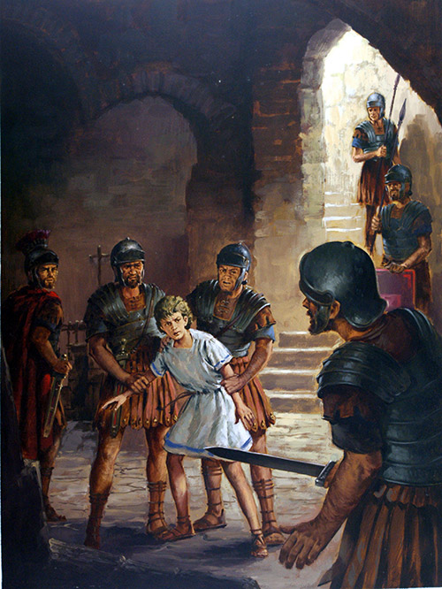 The Trials of Early Christians (Original) by Alessandro Biffignandi Art at The Illustration Art Gallery