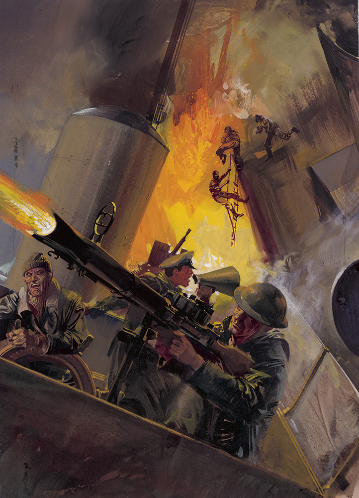 War Picture Library cover #282  'Due North to Death' (Original) art by Alessandro Biffignandi Art at The Illustration Art Gallery