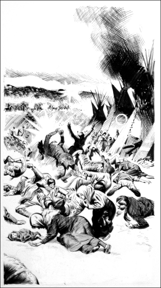 Massacre (Original) art by Harry Bishop Art at The Illustration Art Gallery