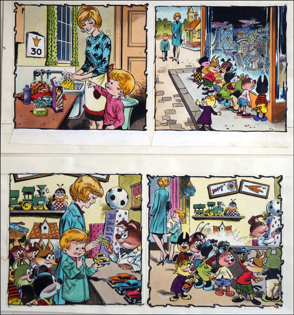 Edward and The Jumblies - Birthday (TWO Pages) (Originals) (Signed) by The Jumblies (Blasco) Art at The Illustration Art Gallery