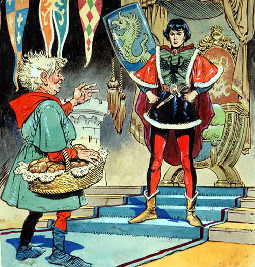 Rumpelstiltskin- The Prince and the Baker (Original) by Rumpelstiltskin (Blasco) Art at The Illustration Art Gallery