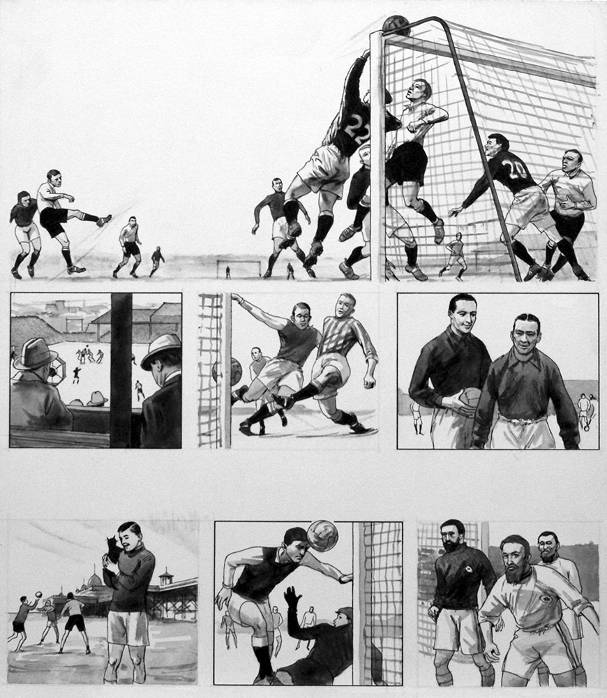 The Story of Soccer 1 (Original) art by Sport (Ralph Bruce) at The Illustration Art Gallery
