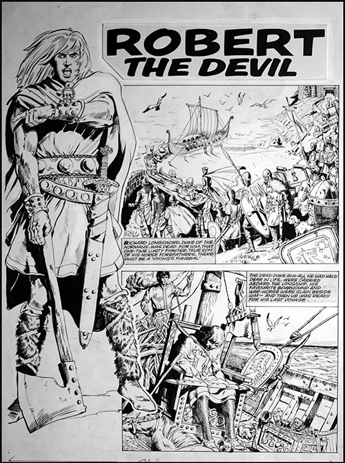 Robert The Devil - COMPLETE Seven Page Story (Originals) by Mario Capaldi at The Illustration Art Gallery