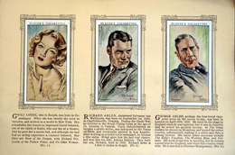 Complete Set of 50 Film Stars Cigarette cards in album (1934) at The Book Palace