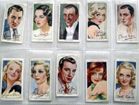 Full Set of 50 Cigarette Cards: Film Stars Third Series (1938)