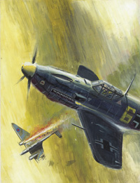 Air Ace Picture Library cover #62  'Direct Hit' (Original)