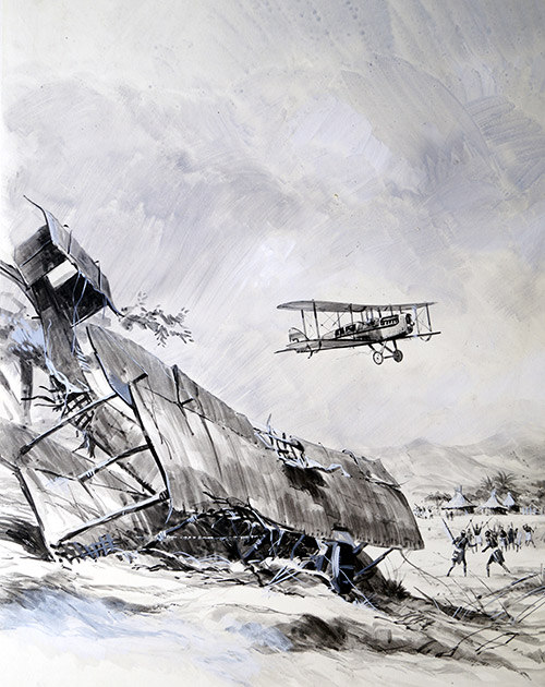 Aircrash In Africa (Original) by Graham Coton at The Illustration Art Gallery
