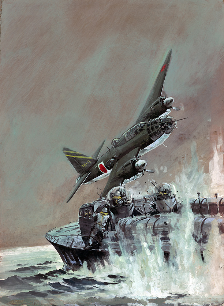 Battle Picture Library cover #838  'Marooned' (Original) (Signed) art by War and Battle Libraries Covers (Coton) at The Illustration Art Gallery