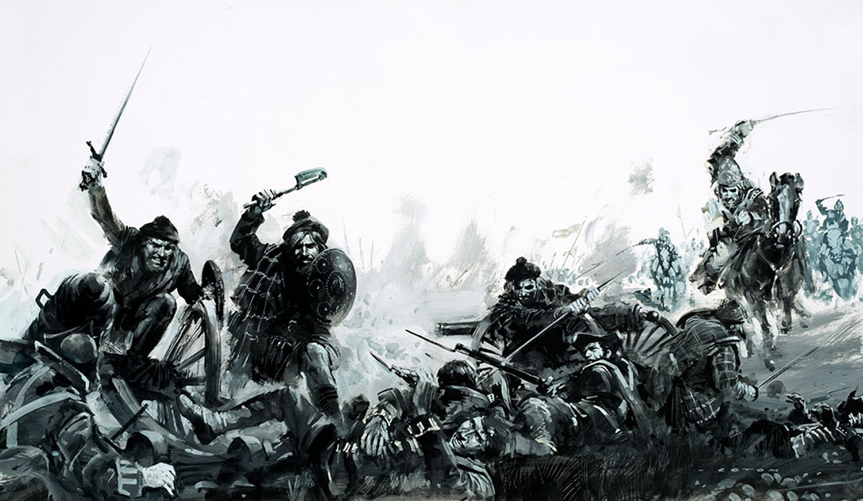 The Battle of Culloden (Original) (Signed) art by Other Military Art (Coton) at The Illustration Art Gallery