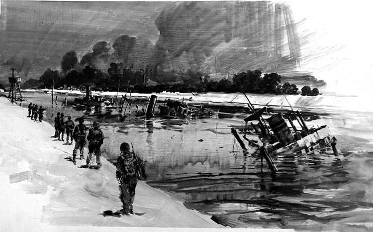 Crisis! The Suez Affair (Original) by Graham Coton at The Illustration Art Gallery