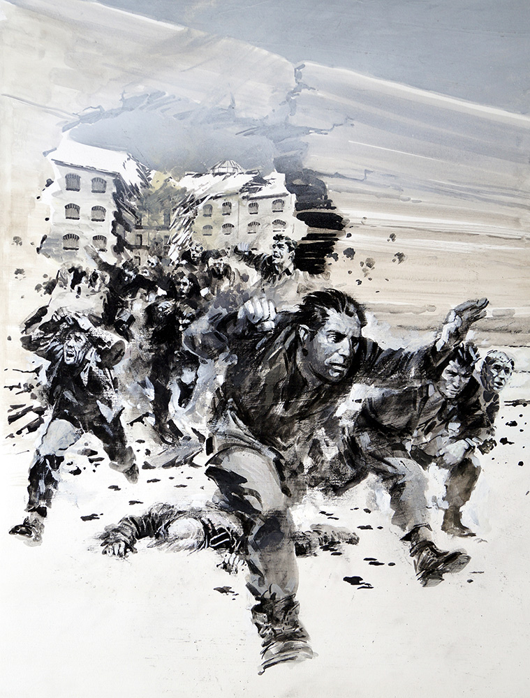 Raid On Amiens Jail 2 (Original) art by Other Military Art (Coton) at The Illustration Art Gallery