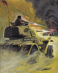 War Picture Library cover #425  'Crash Course' (Original)