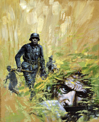 War Picture Library cover #721  'Danger, Danger, Everywhere' (Original)