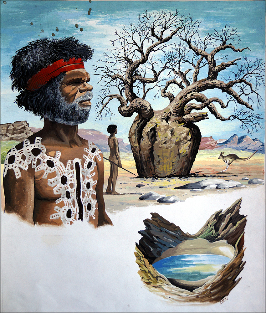 Life In The Outback (Original) (Signed) art by 'DEW' at The Illustration Art Gallery