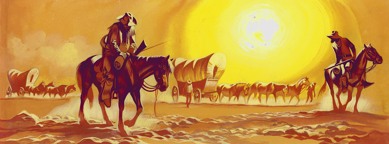 Desert Heat (Original) art by The Winning of the West (Ron Embleton) at The Illustration Art Gallery