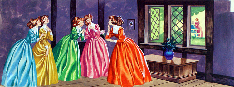Belle's Jealous Sisters (Original) by Beauty and the Beast (Ron Embleton) at The Illustration Art Gallery