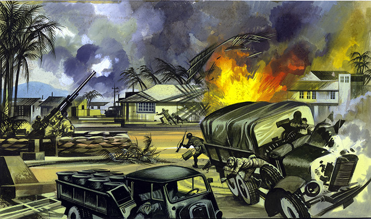 Pearl Harbor (Original) by World War II (Ron Embleton) at The Illustration Art Gallery