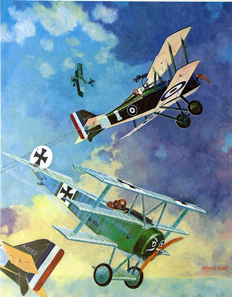 War in the Sky (Limited Edition Print) (Signed) art by George Evans at The Illustration Art Gallery