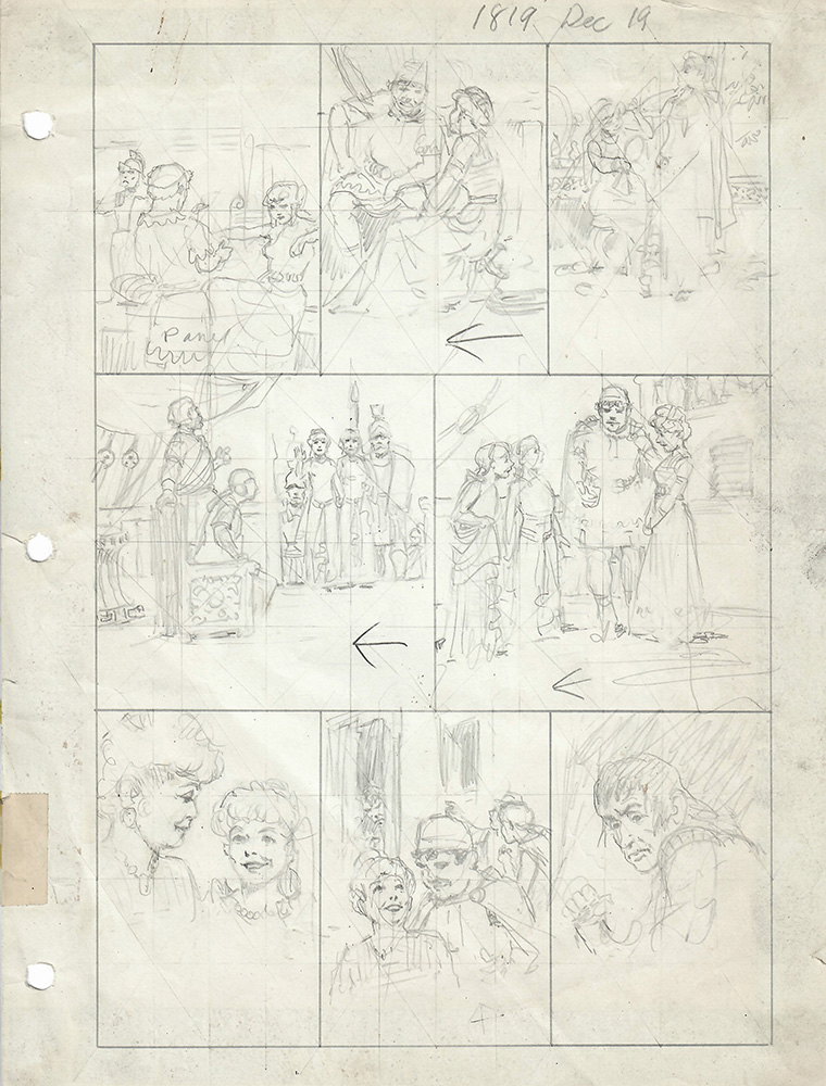 Prince Valiant Preliminary #1819 (Original) art by Hal Foster Art at The Illustration Art Gallery