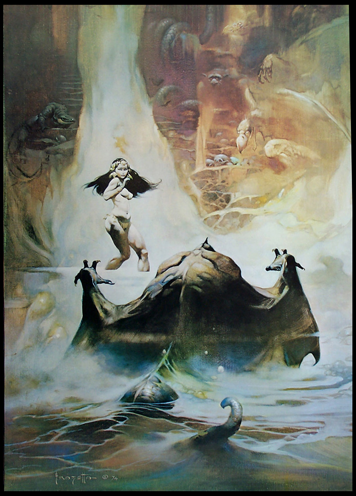 At The Earth's Core (Print) art by Frank Frazetta Art at The Illustration Art Gallery