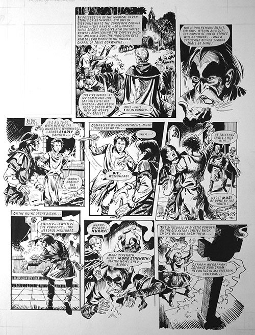Robin of Sherwood: Blood Blood (TWO pages) (Originals) by Phil Gascoine Art at The Illustration Art Gallery