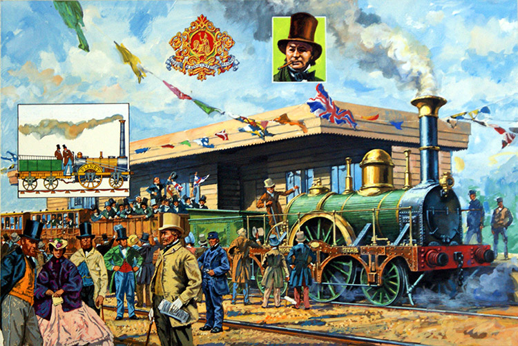 Rail Fever (Original) by Harry Green Art at The Illustration Art Gallery