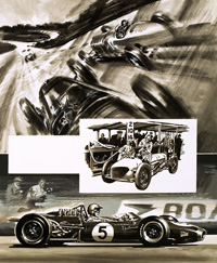 Grand Prix Racing: The British Grand Prix (Original) (Signed)
