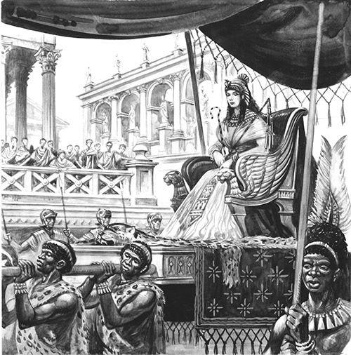 The Arrival Of The Queen Of Egypt (Original) by Peter Jackson Art at The Illustration Art Gallery