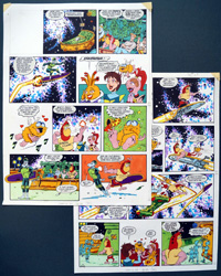 Galaxy High - Black Hole Surfing (TWO pages) (Originals) (Signed)