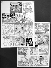 Galaxy High - Sports Day (TWO pages) (Originals) (Signed)