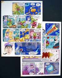 Gilbert The Alien - A Little Space Walk (TWO pages) (Originals) (Signed)