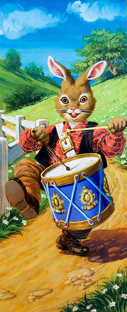 Brer Rabbit: Drummer Boy (Original) art by Virginio Livraghi Art at The Illustration Art Gallery