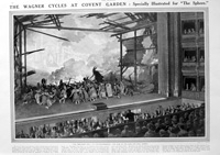 The Wagner Cycles At Covent Garden (original page from The Sphere 1913) (Print)