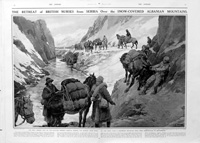 British Nurses Over The Albanian Mountains (original page from The Sphere 1916) (Print)