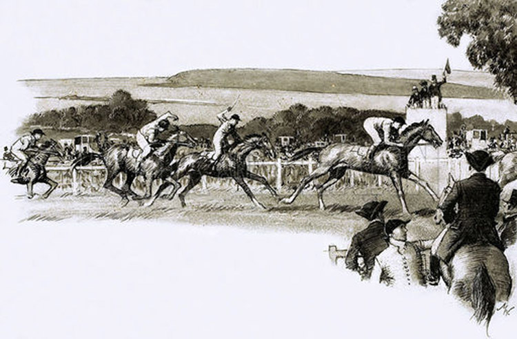 The Origins of the Derby (Original) (Signed) by John Millar Watt Art at The Illustration Art Gallery