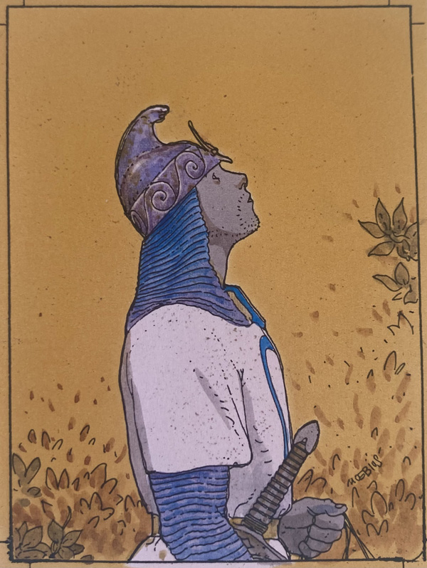Le Chevalier d'Edena (The Knight of Edena) (Print) (Signed) by Moebius (Jean Giraud) Art at The Illustration Art Gallery
