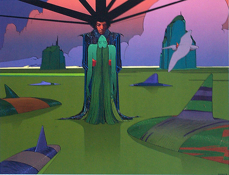 Hendrix - Electric Ladyland (Limited Edition Print) by Moebius (Jean Giraud) Art at The Illustration Art Gallery