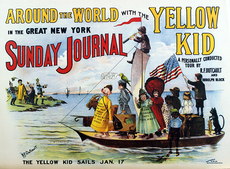 Around the World with the Yellow Kid (Print) by R F Outcault Art at The Illustration Art Gallery