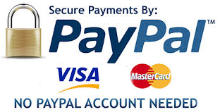 We accept Visa, Mastercard, Maestro and PayPal