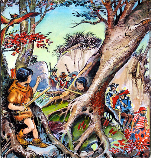 Peter Pan: Forest (Original) by Peter Pan (Nadir Quinto) at The Illustration Art Gallery