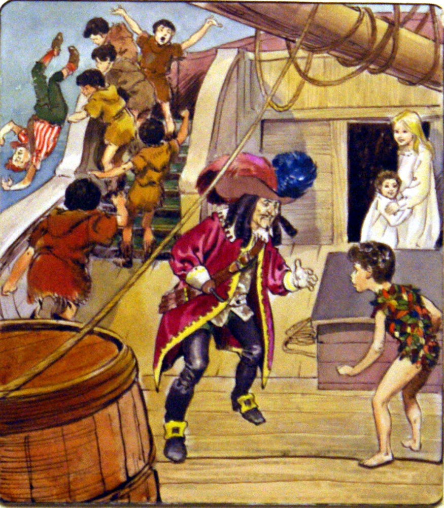 Peter Pan: Captain Hook's Ship (Original) art by Peter Pan (Nadir Quinto) at The Illustration Art Gallery