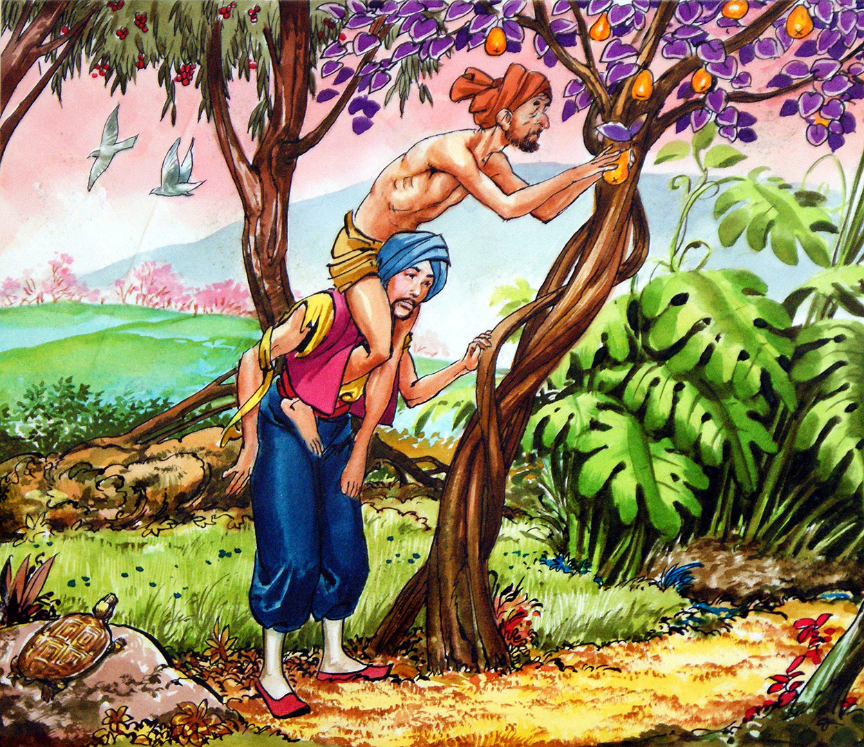Picking Fruit (Original) art by Sinbad the Sailor (Nadir Quinto) at The Illustration Art Gallery