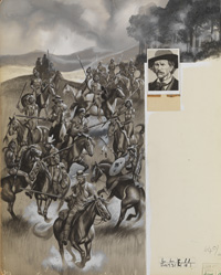 Cowboy and Indians Working in a Joint Posse (Original)