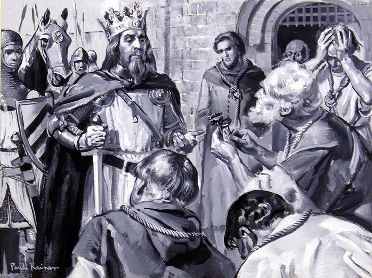 Burghers of Calais (Original) (Signed) by Paul Rainer at The Illustration Art Gallery