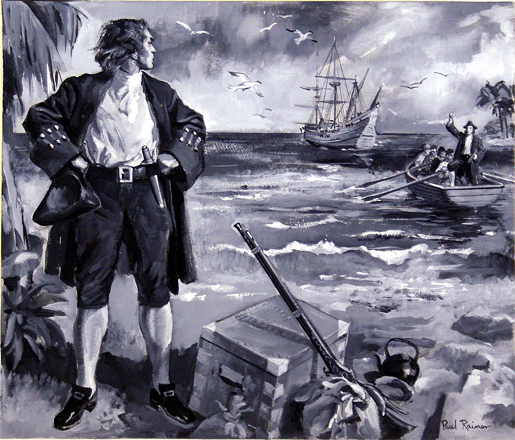 Alexander Selkirk: the Real Life Robinson Crusoe (Original) (Signed) by Paul Rainer at The Illustration Art Gallery