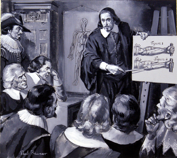 William Harvey: Man of Medicine (Original) (Signed) by Paul Rainer Art at The Illustration Art Gallery